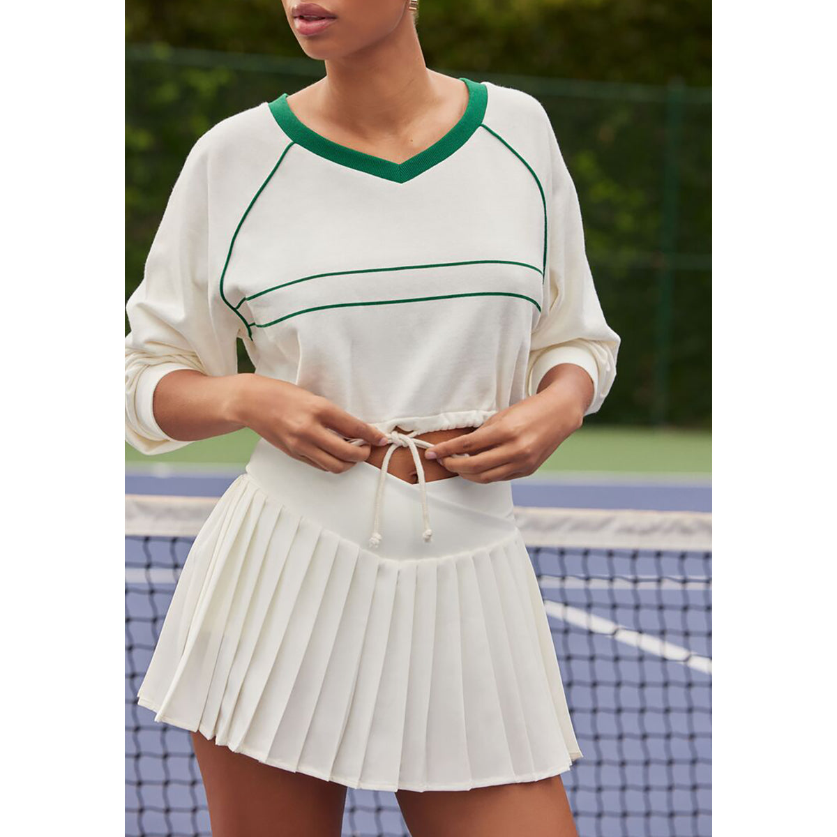 Forever21 - Active Pleated Surplice Skort for women - sold by FIG