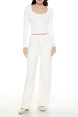 Forever21 -Sweater-Knit Drawstring Pants-Women-sold bt FIG