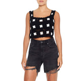 Forever 21 - Floral Sweater-Knit Cropped Cami - Sold by FIG