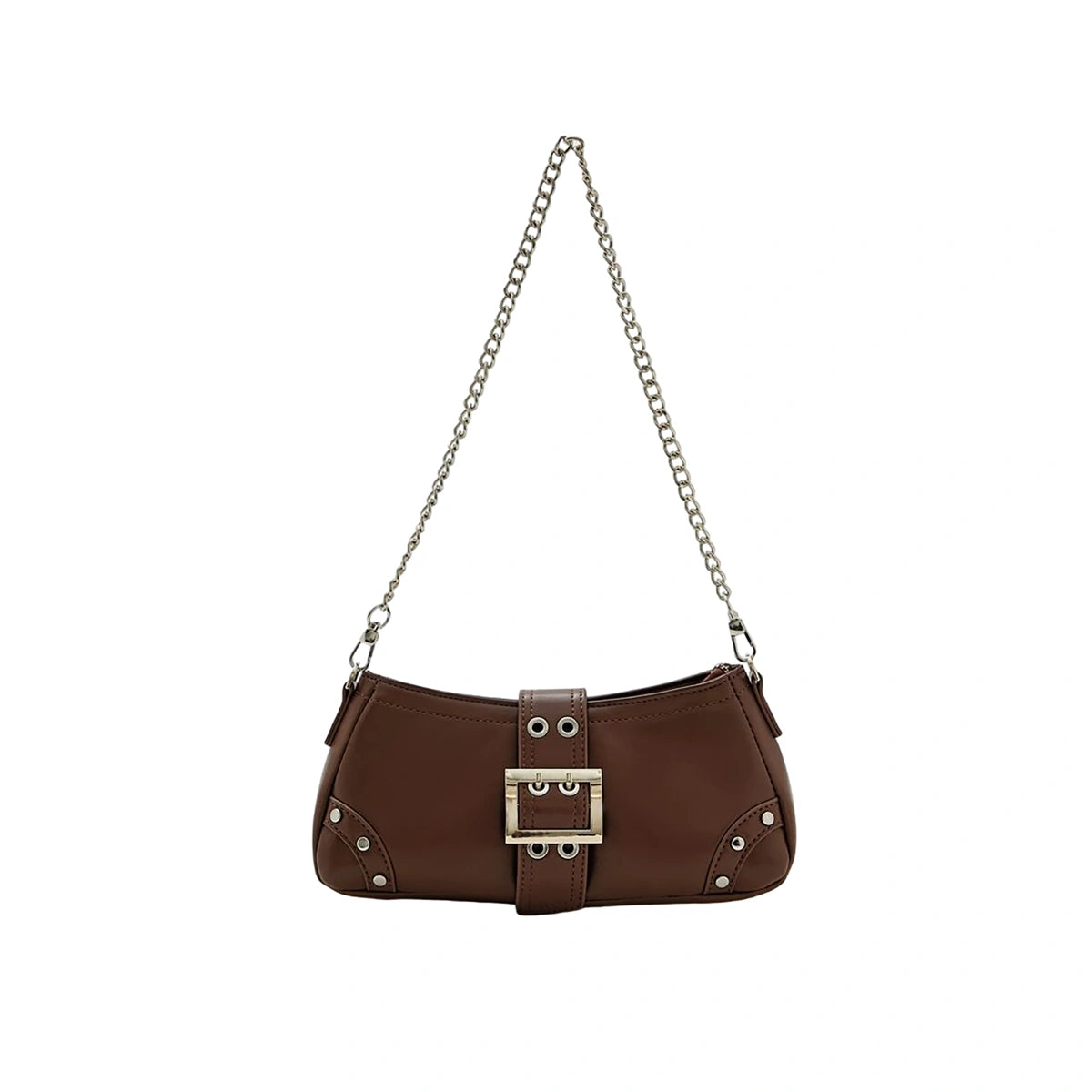 Forever 21 - Buckled Faux Leather Shoulder Bag - Sold by FIG