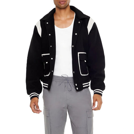 Forever 21 - Colorblock Bomber Varsity Jacket - Sold by FIG