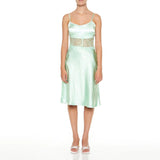 Forever 21 - Satin Midi Skirt - Sold by FIG