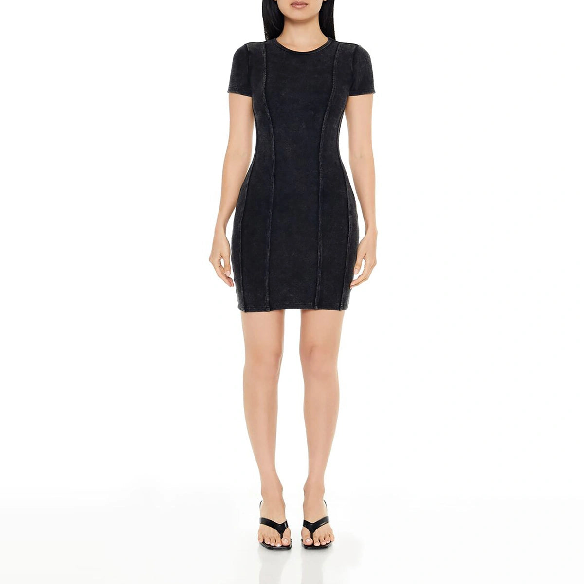 Forever 21 - Ribbed Knit Mini T-Shirt Dress - Sold by FIG