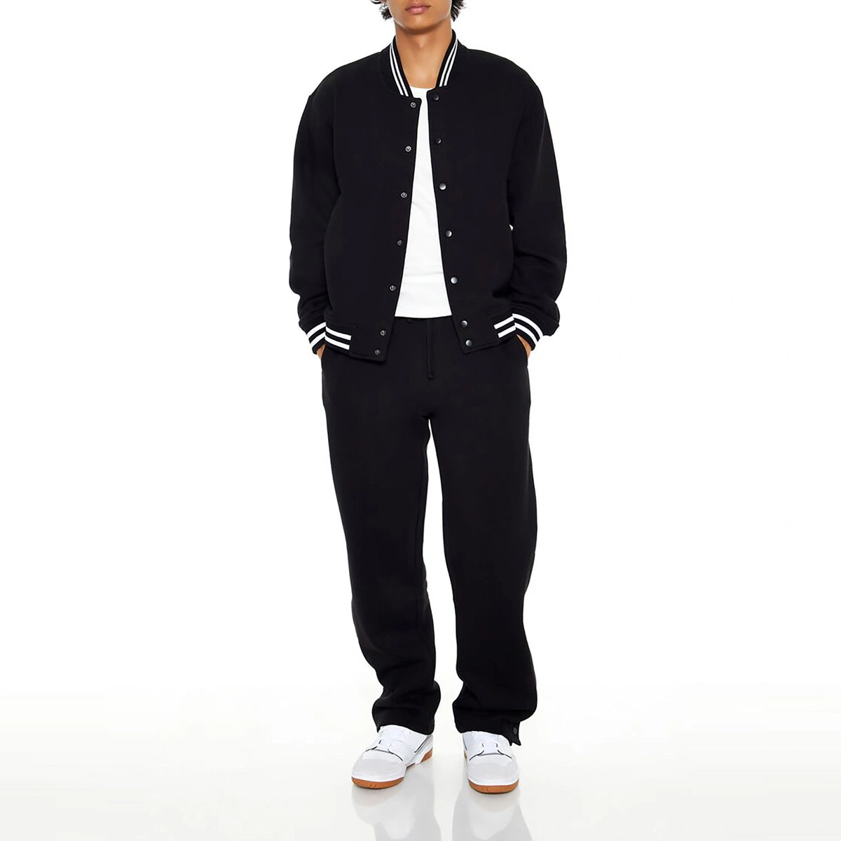 Forever 21 - Heathered Varsity Drawstring Pants - Sold by FIG