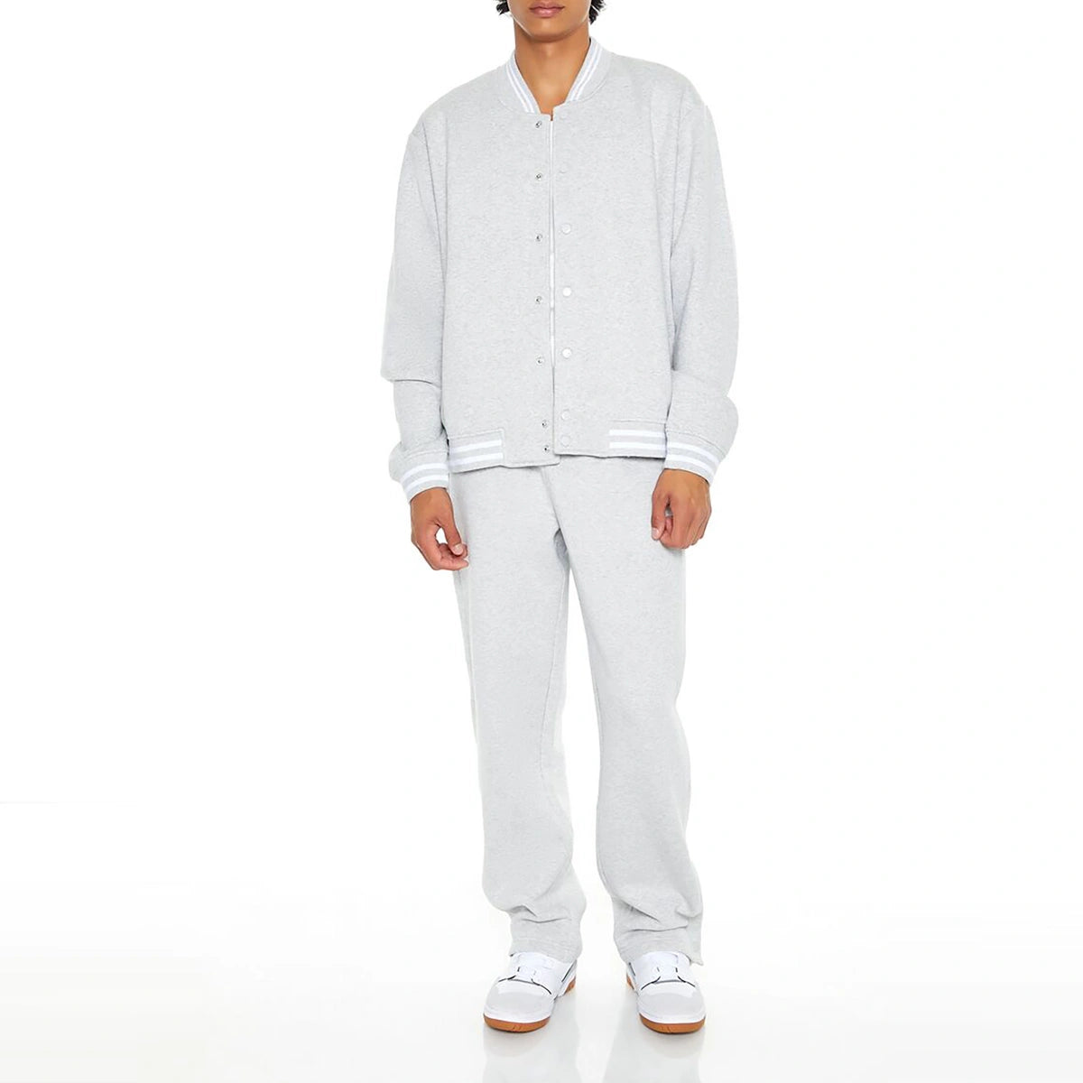 Forever 21 - Heathered Varsity Drawstring Pants - Sold by FIG