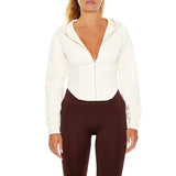 Forever 21 - Active Plunging Zip-Up Hoodie - Sold by FIG
