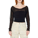 Forever 21 - Sheer Chiffon Crop Top - Sold by FIG