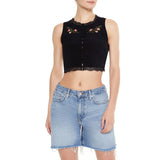 Forever 21 - Floral Embroidered Crop Top - Sold by FIG