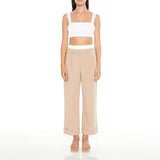 Forever 21 - Cuffed Two-Tone Trouser Pants - Sold by FIG