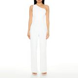 Forever 21 - One-Shoulder Straight-Leg Jumpsuit - Sold by FIG