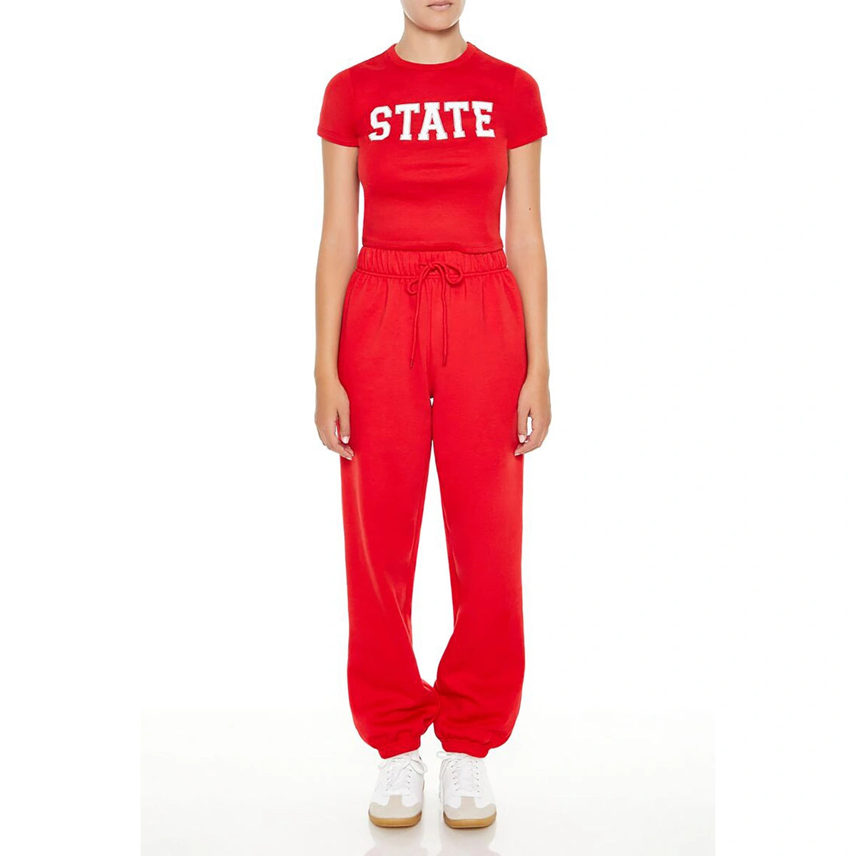 Forever 21 - State Fleece Drawstring Joggers - Sold by FIG