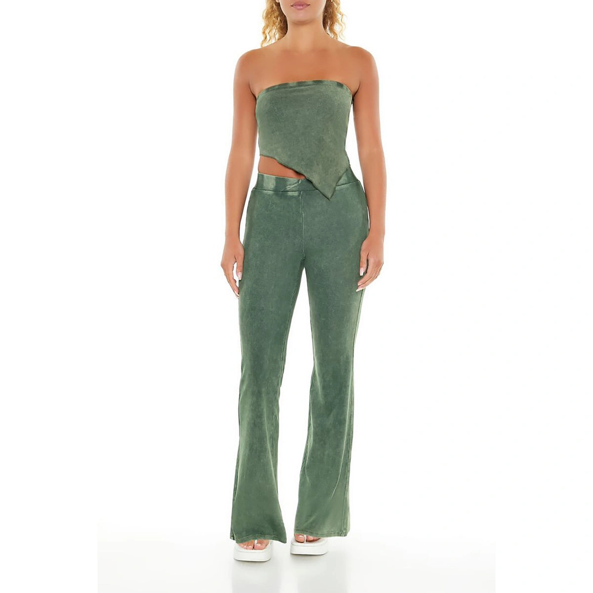 Forever 21 - Mineral Wash Flare Leggings - Sold by FIG