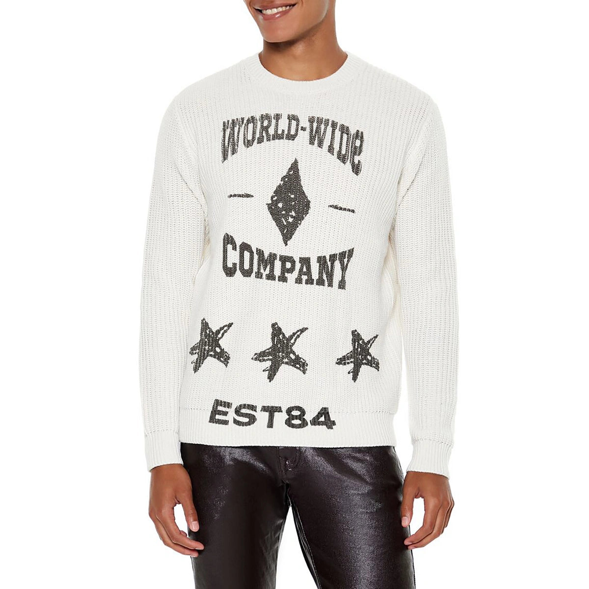 Forever 21 - World-Wide Company Sweater - Sold by FIG