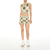 Forever 21 - Argyle Sweater-Knit Shorts - Sold by FIG