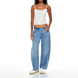 Forever 21 - Mid-Rise Baggy Barrel Jeans - Sold by FIG