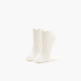 Forever 21 - Ribbed Lettuce-Edge Ankle Socks - Sold by FIG