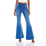 Forever21 - High-Rise Flare Jeans for women - sold by FIG