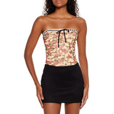 Forever21 - Ribbon-Trim Floral Tube Top for women - sold by FIG