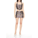 Forever 21 - Floral Jacquard Mini Skirt - Sold by FIG