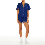 Forever21 - Pipe-Trim Shirt & Shorts Pajama Set for women - sold by FIG