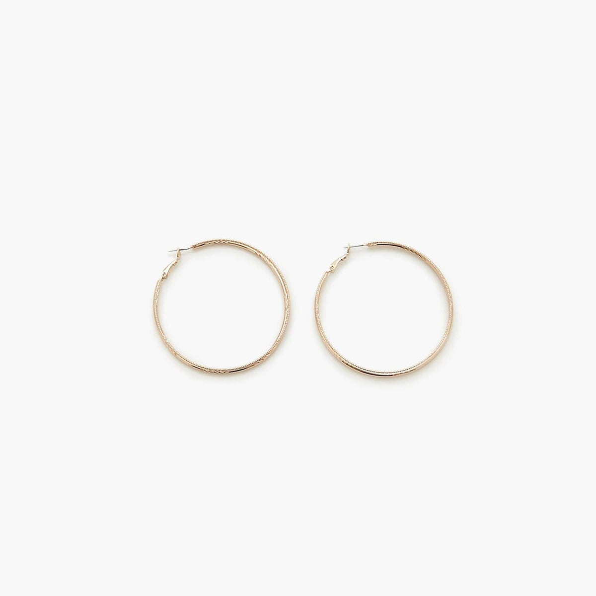 Forever 21 - Etched Hoop Earrings - Sold by FIG