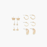 Forever 21 - Butterfly Stud & Hoop Earring Set - Sold by FIG