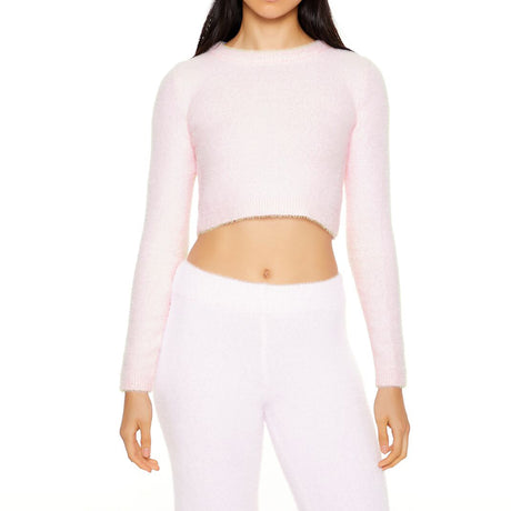 Forever21 - Fuzzy Knit Cropped Sweater for women - sold by FIG