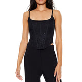 Forever21 - Lace Rhinestone Corset Cami for women - sold by FIG
