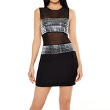 Forever21 - Sheer Mesh Faux Gem Mini Dress for women - sold by FIG
