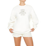 Forever21 - Embroidered Teddy Bear Sweatshirt for women - sold by FIG