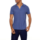 Forever21 - Ribbed Knit V-Neck Polo Shirt for men - sold by FIG