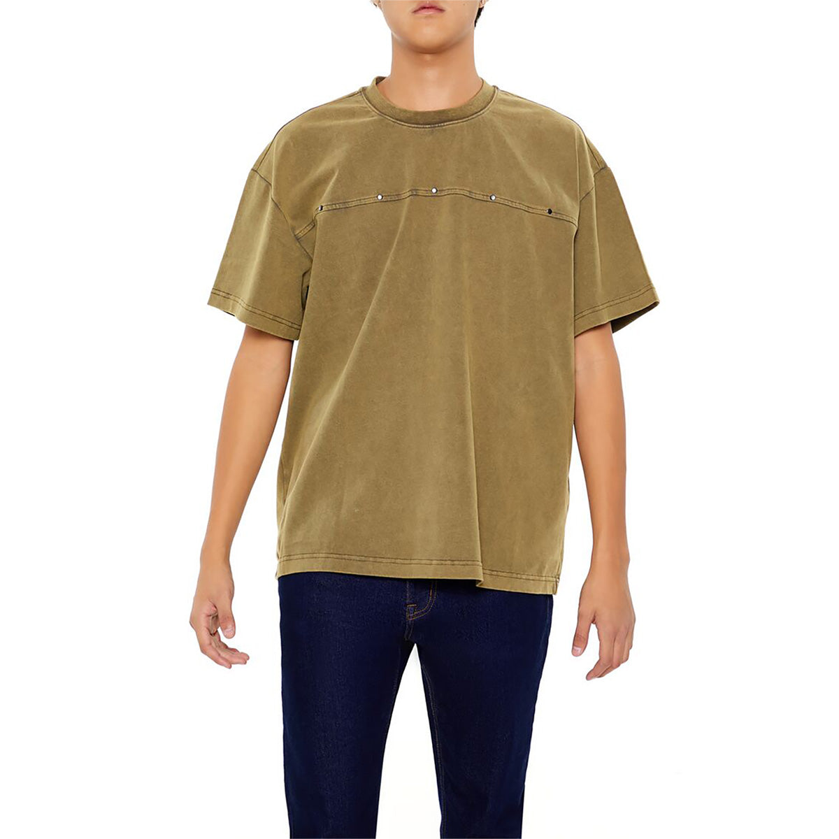 Forever21 - Studded Washed Oversized Tee for men - sold by FIG
