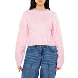 Forever21 - Cable & Honeycomb Knit Sweater for women - sold by FIG