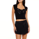Forever21 - Sweater-Knit Bow Crop Top for women - sold by FIG