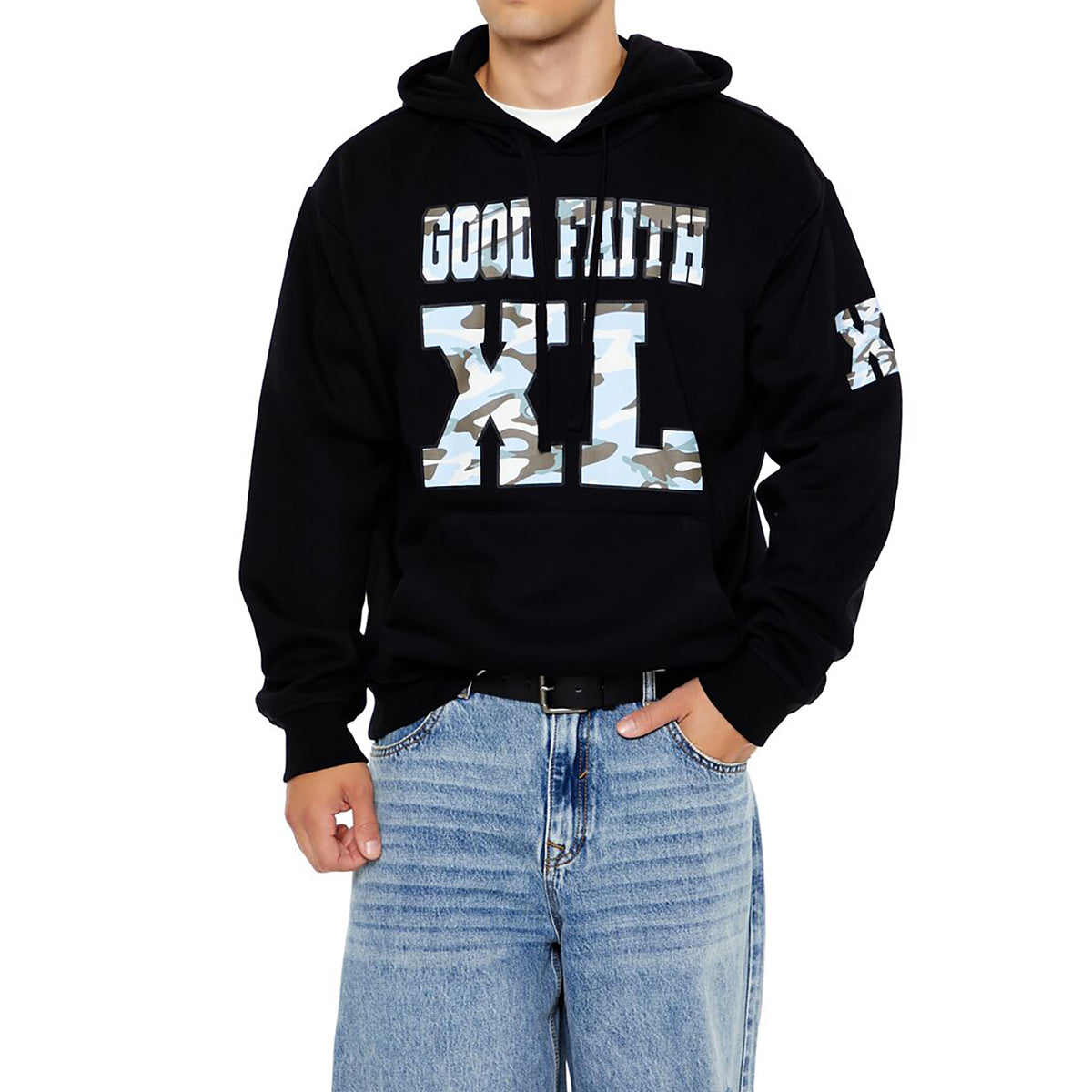 Forever21 - Camo Good Faith Hoodie for men - sold by FIG