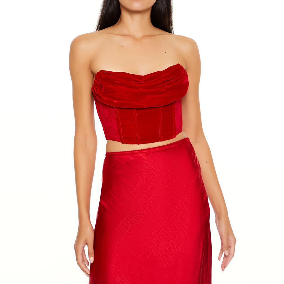 Forever21 - Cowl Corset Tube Top for women - sold by FIG