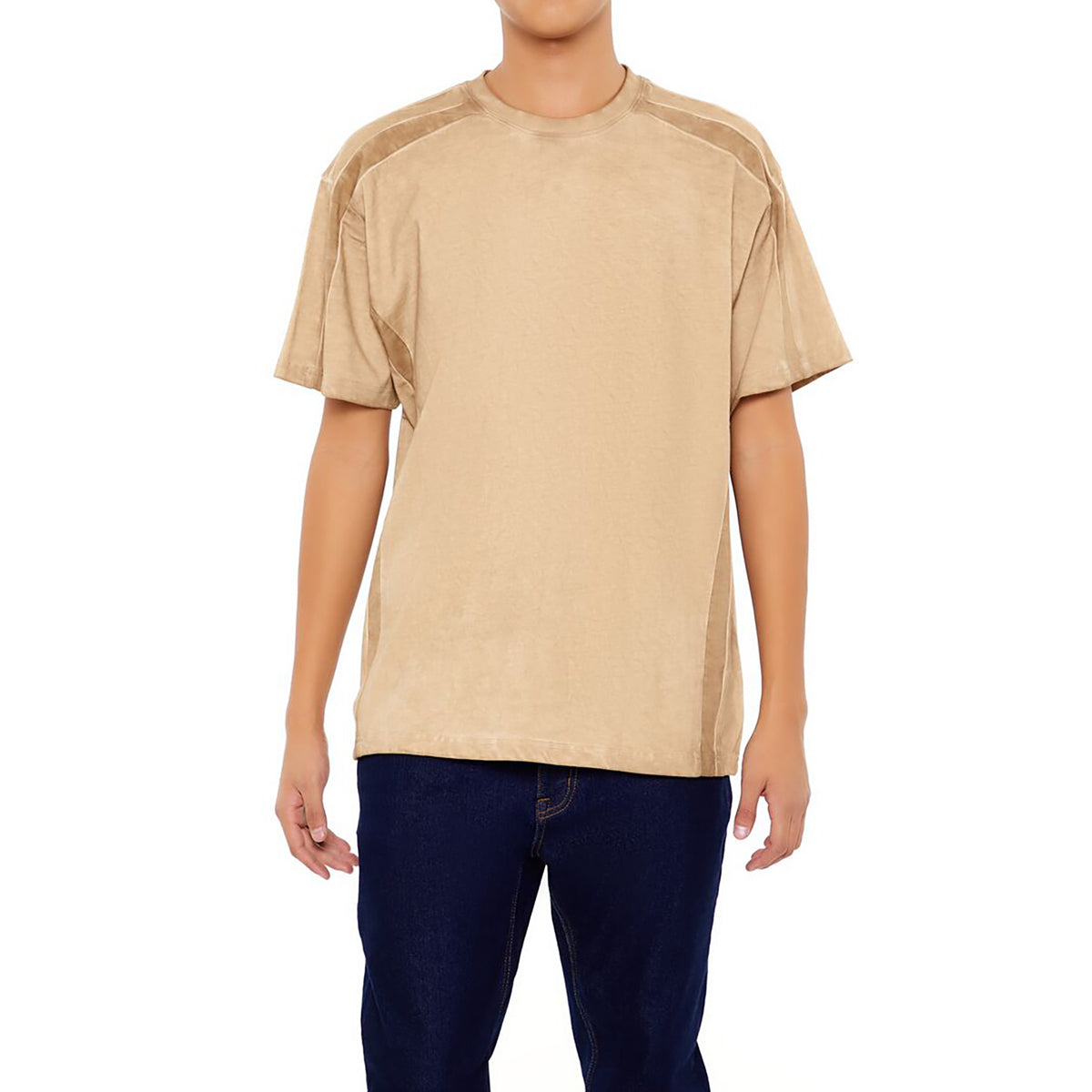 Forever21 - Washed Shoulder-Panel Tee for men - sold by FIG