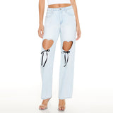 Forever21 - Heart Cutout High-Rise Jeans for women - sold by FIG