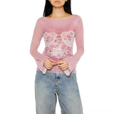 Forever21 - Abstract Bustier Bell-Sleeve Top for women - sold by FIG