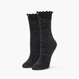 Forever21 - Ribbed Lettuce-Edge Crew Socks for women - sold by FIG