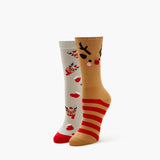 Forever21 - Reindeer Pom Pom Crew Socks - 2 pack for women - sold by FIG