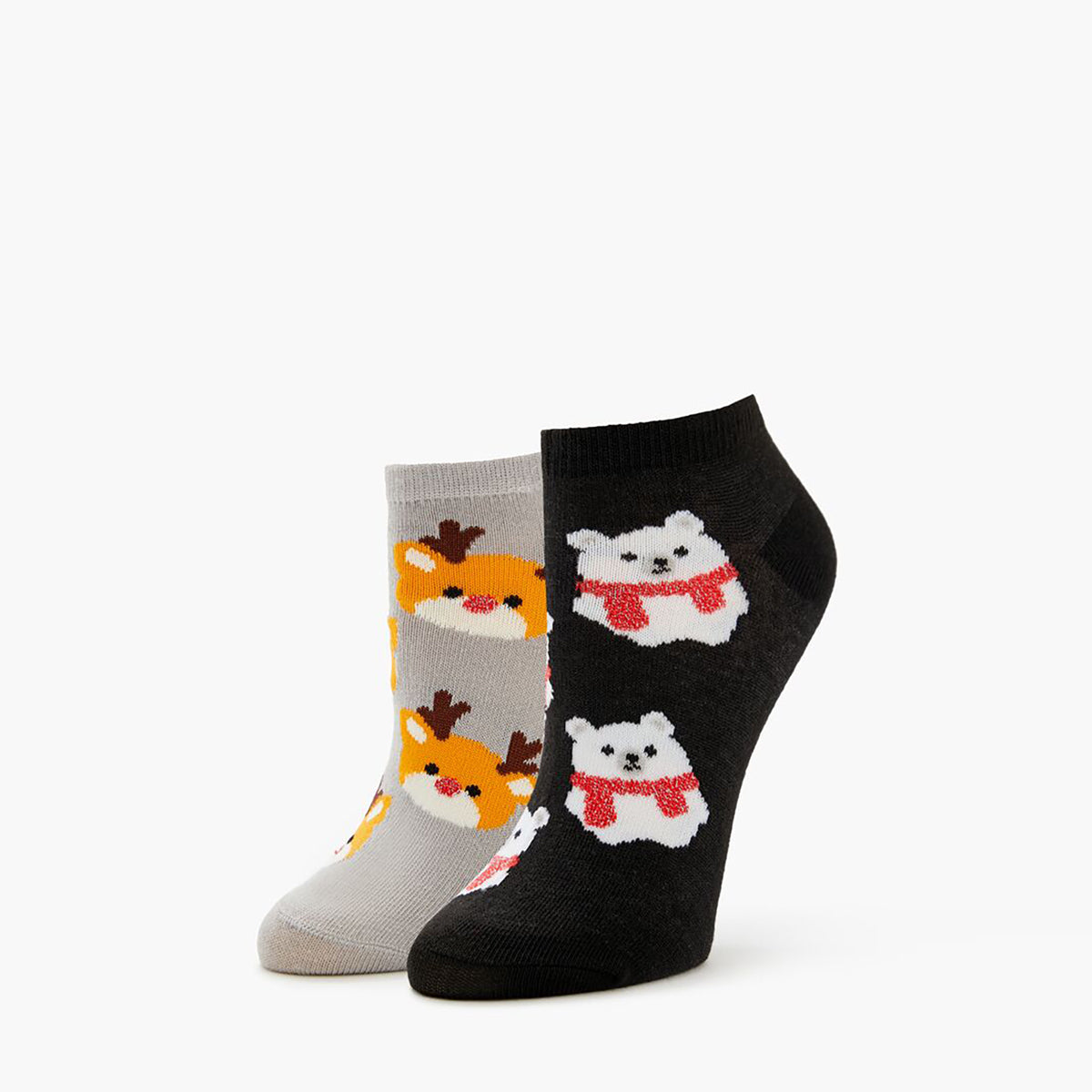 Forever21 - Reindeer & Polar Bear Ankle Socks - 2 pack for women - sold by FIG
