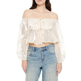 Forever21 - Open-Shoulder Halter Crop Top for women - sold by FIG