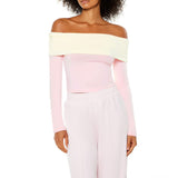 Forever21 - Colorblock Off-the-Shoulder Top for women - sold by FIG