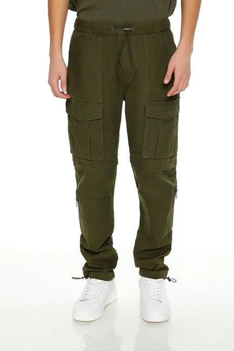 Forever21 -Toggle Drawstring Cargo Joggers-Men-sold bt FIG