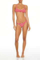 Forever21 -Striped Terry High-Leg Bikini Bottoms-Women-sold bt FIG