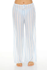 Forever21 -Striped Wide-Leg Swim Cover-Up Pants-Women-sold bt FIG