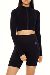 Forever21 -Active Seamless Cropped Jacket-Women-sold bt FIG