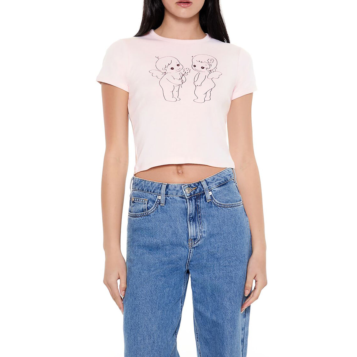 Forever21 - Angel Graphic Baby Tee - sold by FIG