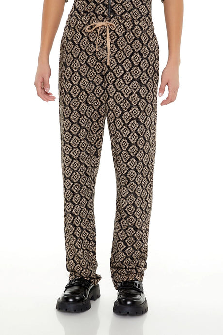 Forever21 -Geo Mid-Rise Slim-Fit Pants-Men-sold bt FIG